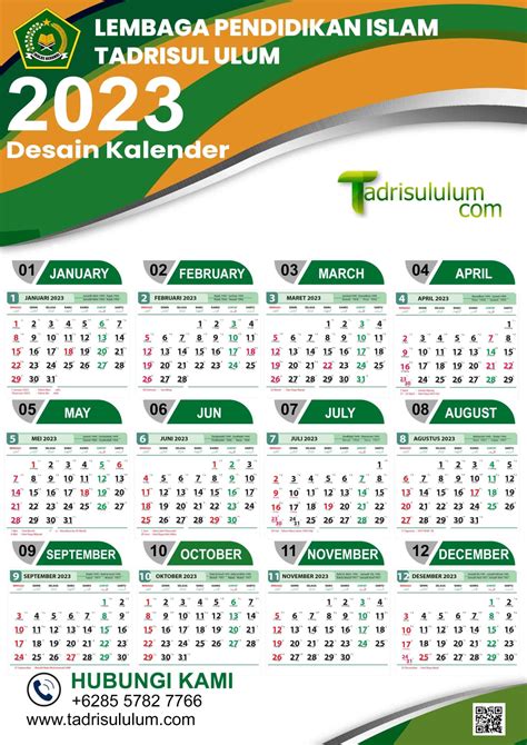Download Template Kalender Psd Tahun 2023 Tadrisul Ulum Riset