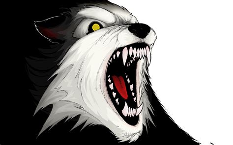 Wallpaper Drawing Illustration Anime Cartoon Wolf Teeth Vector