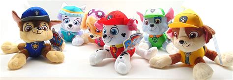 buy paw patrol 6 plush toy set of 6 characters marshall skye everest rocky rubble chase online