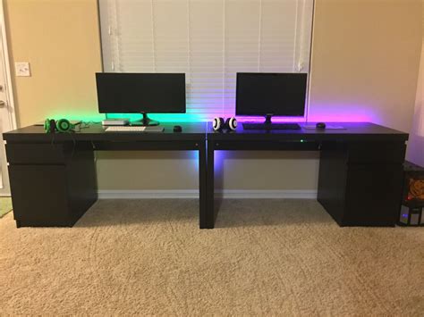 Our Take On His And Hers Battlestations Simple Clean And