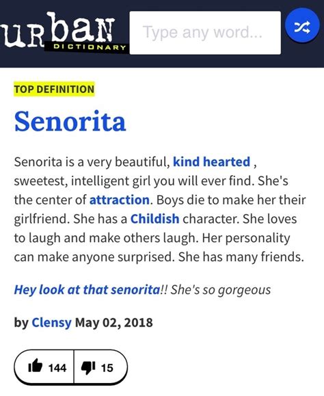 Have you heard the song señorita by shawmila? What is the meaning of the word 'Señorita'? - Quora