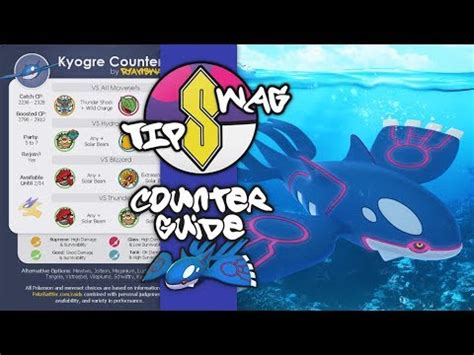This legendary pokemon is listed in tier 5 legendary raid bosses with a total cp of 51968. Kyogre Counter Guide | Pokemon GO - YouTube