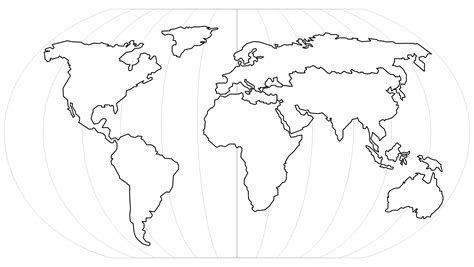 Printable Blank World Map Continents In World Map Continents