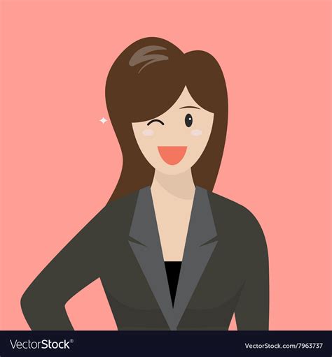 Attractive Business Woman Royalty Free Vector Image