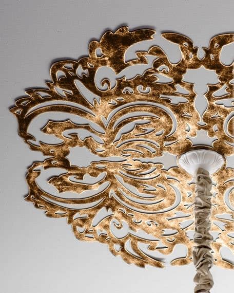 The faux iron baptite ceiling medallions are the perfect accent for any ceiling and any ceiling fixture. 12 Unique & Creative Ideas for Ceiling Medallions ...