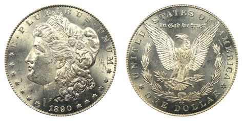 1890 Cc Morgan Silver Dollar Tail Bar Coin Value Prices Photos And Info