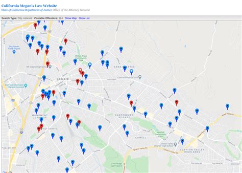 124 Sex Offenders Living In Concord 2020 Safety Map Concord Ca Patch