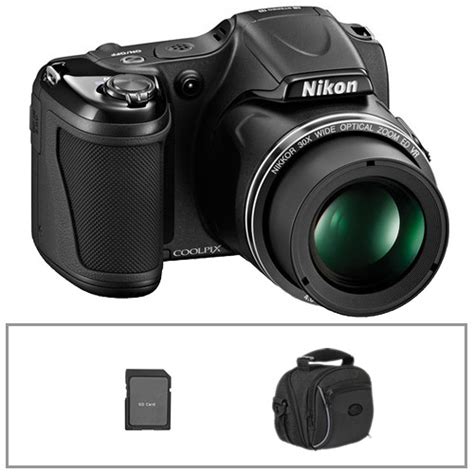 Nikon Coolpix L820 Digital Camera Basic Kit Black Bandh Photo