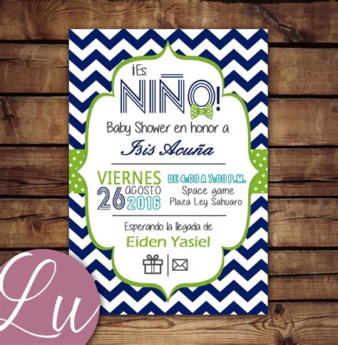 Invitaciones Para Baby Shower Nino