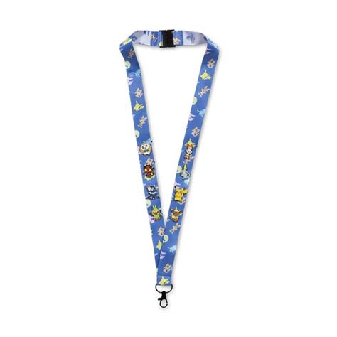 Alola And Galar First Partner With Pikachu And Eevee Lanyard And Mini Pokémon Pins 8 Pack Pokémon