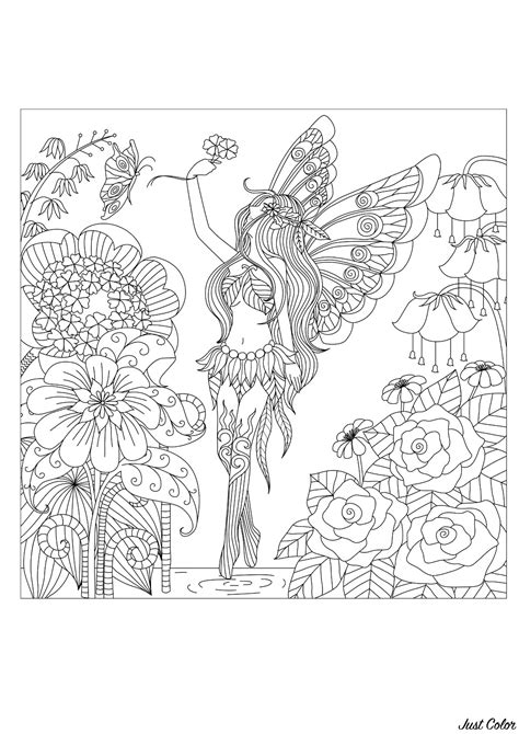 Nicely coloured in an mounted on some contrasting card or paper they would also make a children young and old, plus probably a few adults, will enjoy colouring in the patterns on this simple flower colouring page. Flowers queen - Flowers Adult Coloring Pages