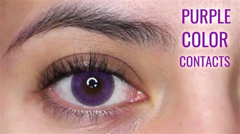 Purple Colored Contacts Ttdeye Iris Purple And Purple Ii Review Youtube