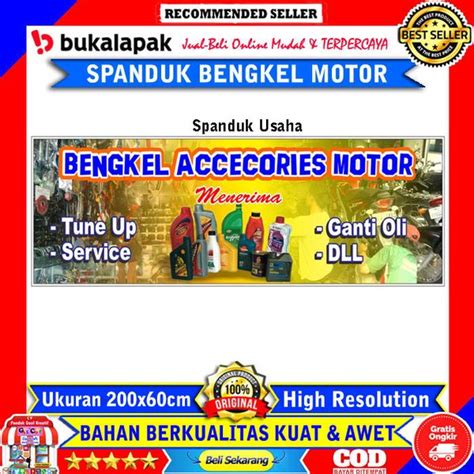Jual Spanduk Banner Bengkel Aksesoris Motor Di Lapak CV Pondok Gaul
