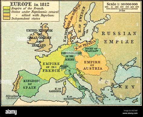 Historical Map Of Europe 1812 Immagini E Fotografie Stock Ad Alta