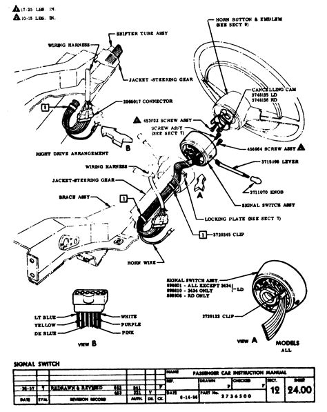1960 Impala Steering Column Wiring Diagram
