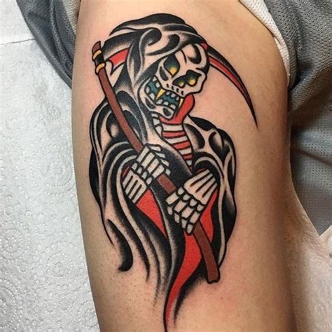 Scary Tattoos Side Tattoos Tribal Tattoos Tatuaje Grim Reaper Grim
