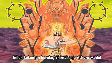 Naruto Membangkitkan Kekuatan Baru Shinsusenju Ashura Mode Kekuatan