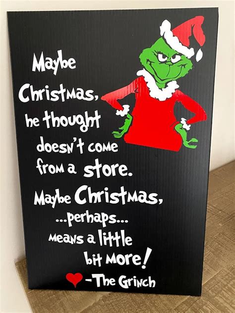 the grinch christmas sign maybe christmas he thought etsy christmas yard art christmas yard