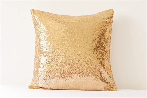 Gold Sequin Pillow Cover Metallic Gold Cushion Cover Etsy Australia