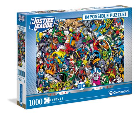 Dc Comics 1000 Pcs Impossible Puzzle Clementoni
