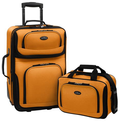 u s traveler rio 2 piece carry on luggage set