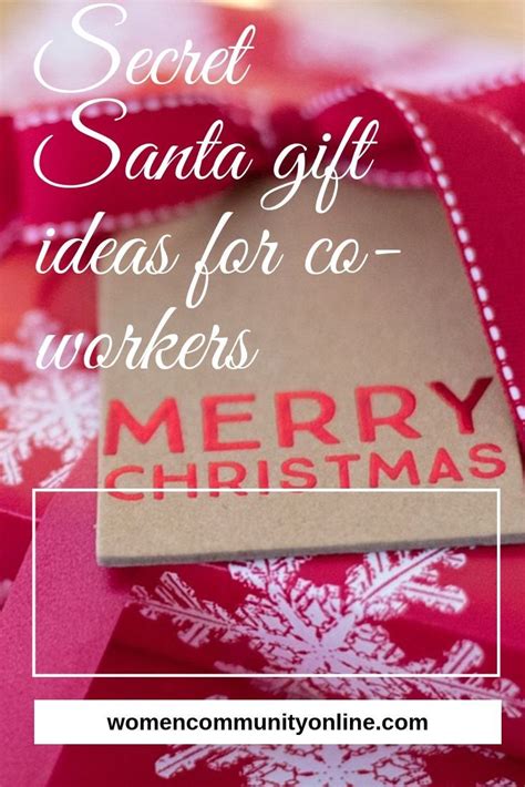 Secret Santa T Ideas For Co Workers Secret Santa Secret Santa