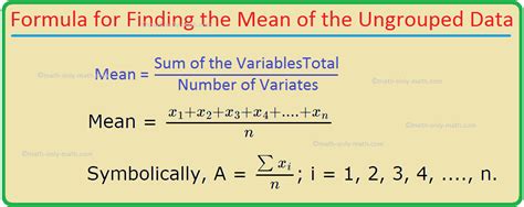 Standard Deviation Formula For Ungrouped Data