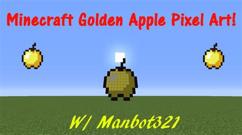Minecraft Golden Apple Pixel Art Youtube
