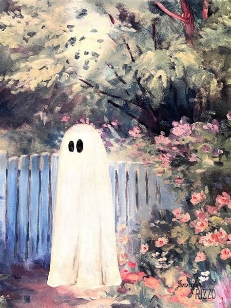 14 Thrifted Art Ghost Painting Ideas Lady Decluttered