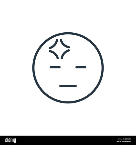 Headache Emoji Outline Vector Icon Thin Line Black Headache Emoji Icon