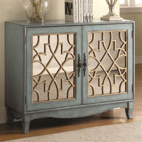 Accent Cabinets Antique Blue Accent Cabinet By Coaster At Northeast