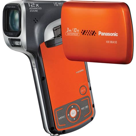 Panasonic Hx Wa10 Hd Waterproof Dual Camcorder Orange Hx Wa10d