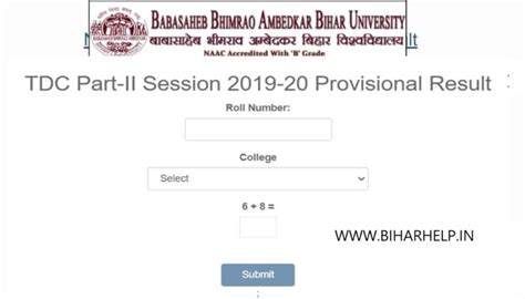 We have good news for all students who are eagerly waiting for bihar university tdc part 1, 2, 3 results 2021. BRABU Part 2 Result 2021 Released- TDC Part-II Session ...
