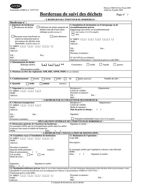 Cerfa 12571 PDF Modifiable Form Fill Out And Sign Printable PDF