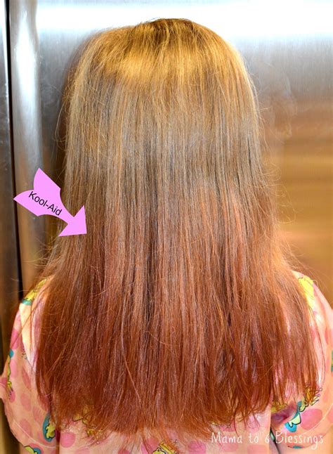 Hence, using cold water to wash your hair is a great way to protect colored hair. Dip Dying Hair With Kool-Aid - Mama to 6 Blessings