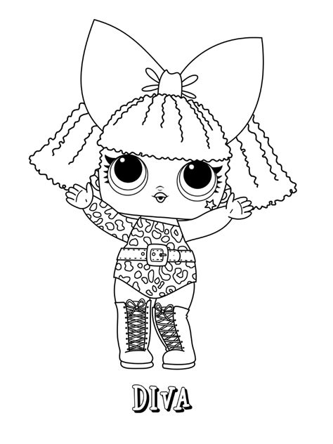 LOL Surprise Dolls Coloring Pages | Free Printable Coloring Page