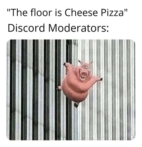 The Floor Is Cheese Pizza Discord Moderators Ifunny