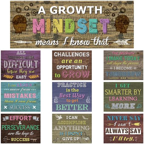 Buy Pcs Growth Mindset S Home Sweet Classroom Inspirational Quotes Bulletin Board Display