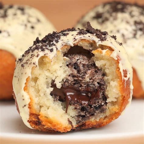 Cookies And Creamstuffed Doughnuts Recipe By Maklano