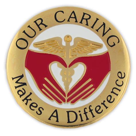 Our Caring Makes A Difference Nurse Lapel Pin Available As A Single