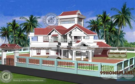 5 Bhk House Designs 6544 Sq Ft Home Plan Style Elevation Two Story