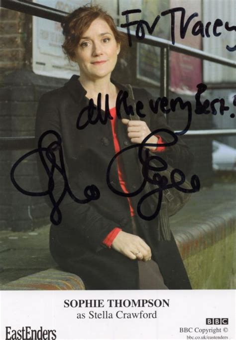 Sophie Thompson As Stella Crawford Bbc Eastenders Double Hand Signed