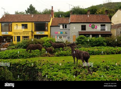 August 2021 Cheddar Gorge And Shops Stock Photo Alamy