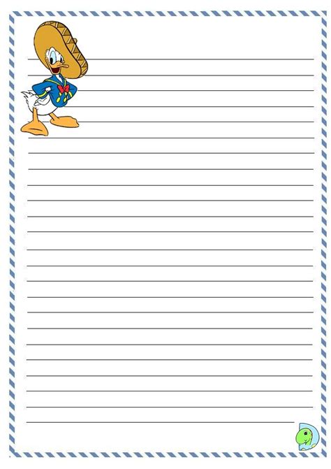 Donald Duck Writing Paper