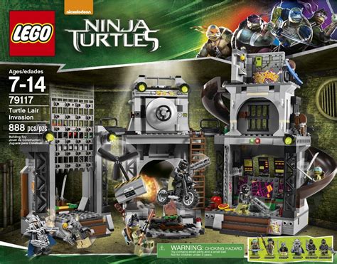 Lego Ninja Turtles Movie Turtle Lair Invasion 79117 Set Revealed