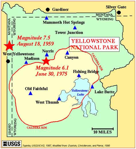 Yellowstone Caldera Yellowstone Maps