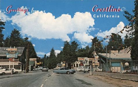 Crestline Village California Postcard
