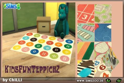 Blackys Sims 4 Zoo Kids Fun Rugs 2 By Chilli • Sims 4 Downloads