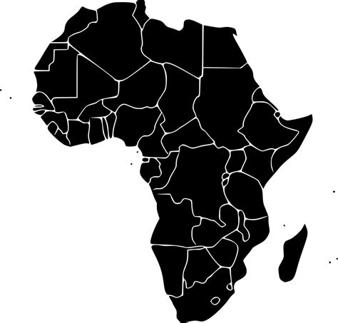 Svg Estados Mapa Continente África Imagen E Icono Gratis De Svg