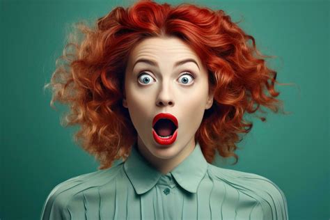 Ai Generated Woman Making Surprised Face 35800598 Stock Photo At Vecteezy